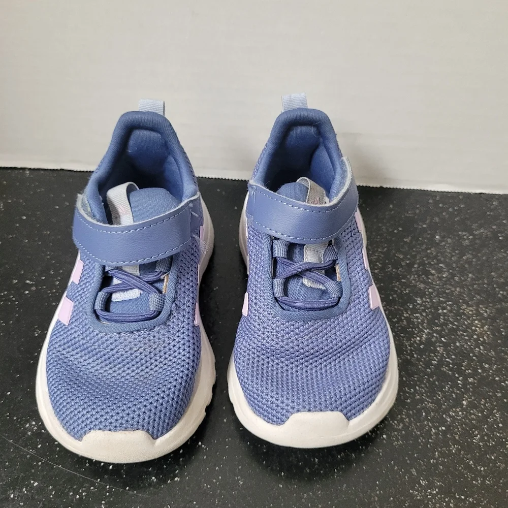 Adidas Kids Blue and Lavender Sneakers